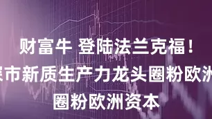财富牛 登陆法兰克福！5家深市新质生产力龙头圈粉欧洲资本